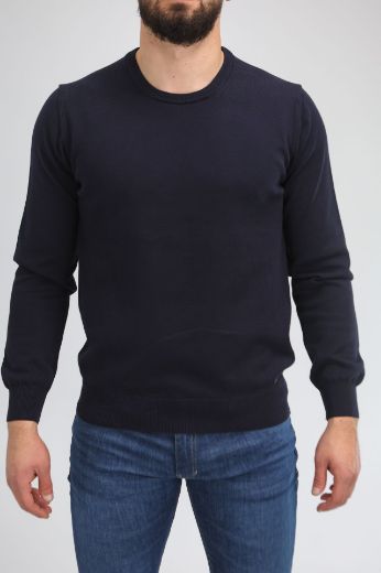 Slika Pamucni dzemper - DARK NAVY (TEGET)