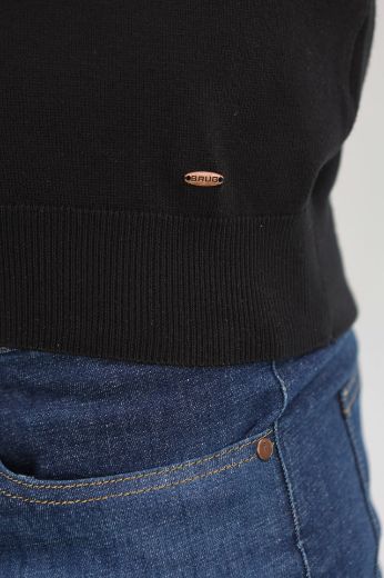 Slika Pamucni dzemper - JET BLACK (CRNI)