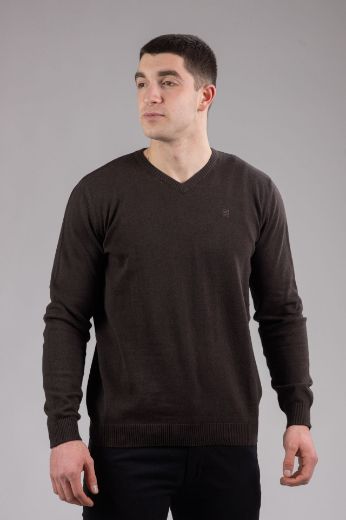 Slika Pamucni dzemper - DEEP MOCHA