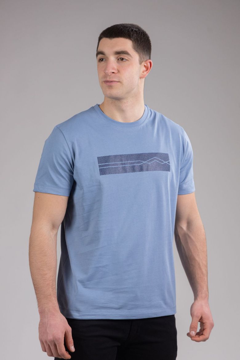 Slika Majica pamucna - SVETLO PLAVA - sa stampom