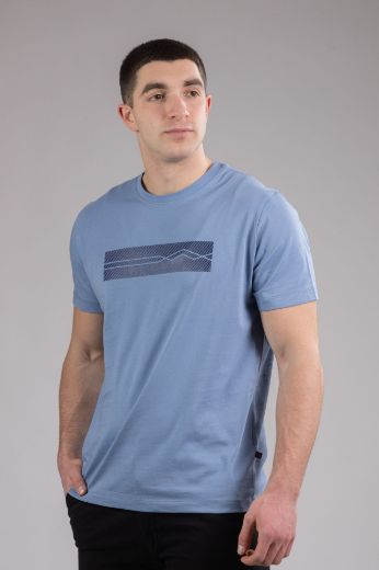 Slika Majica pamucna - SVETLO PLAVA - sa stampom