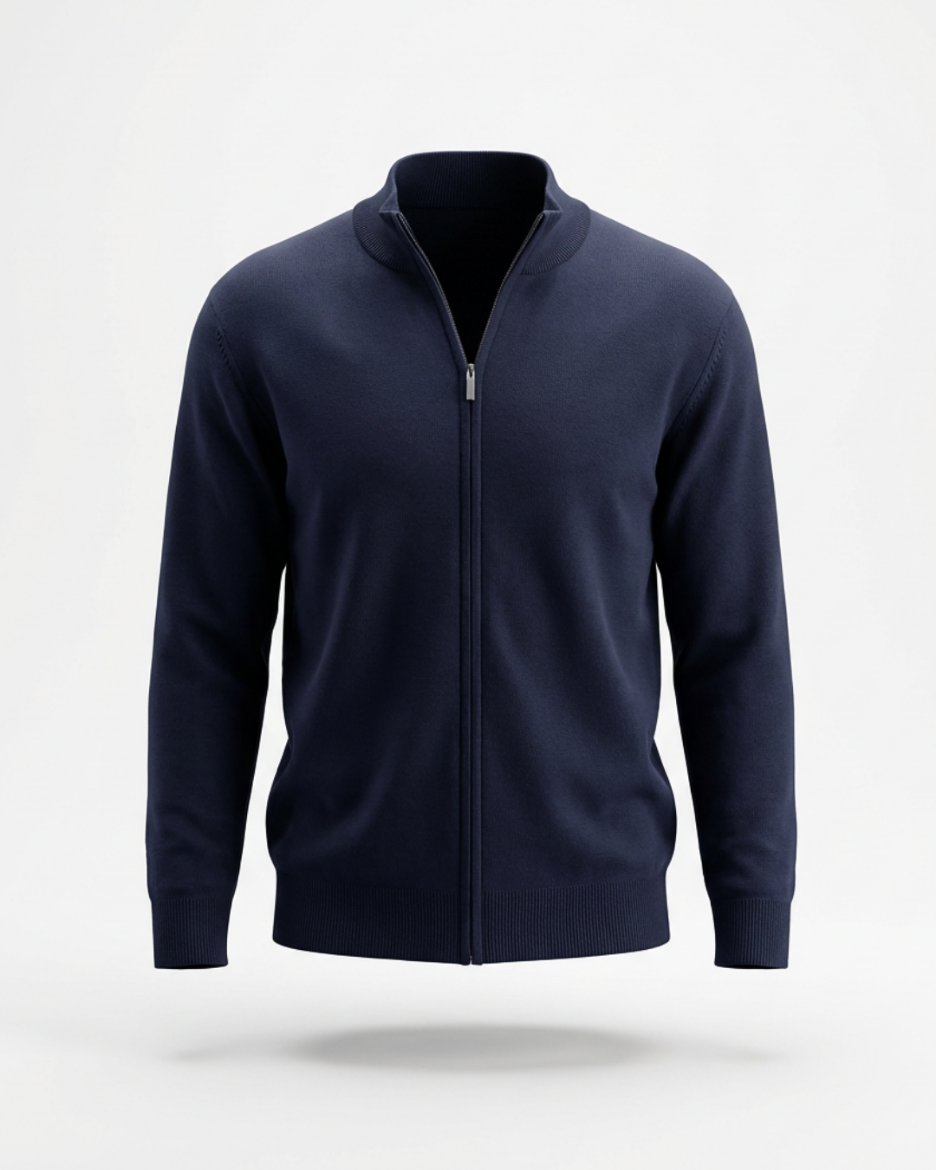 Slika Pamucni dzemper - ZIP - TEGET