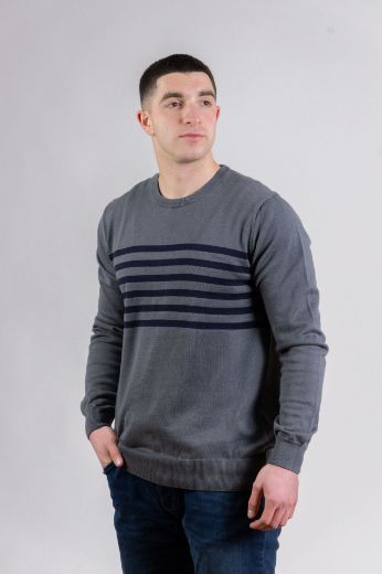 Slika Pamucni dzemper - Steel Grey Line