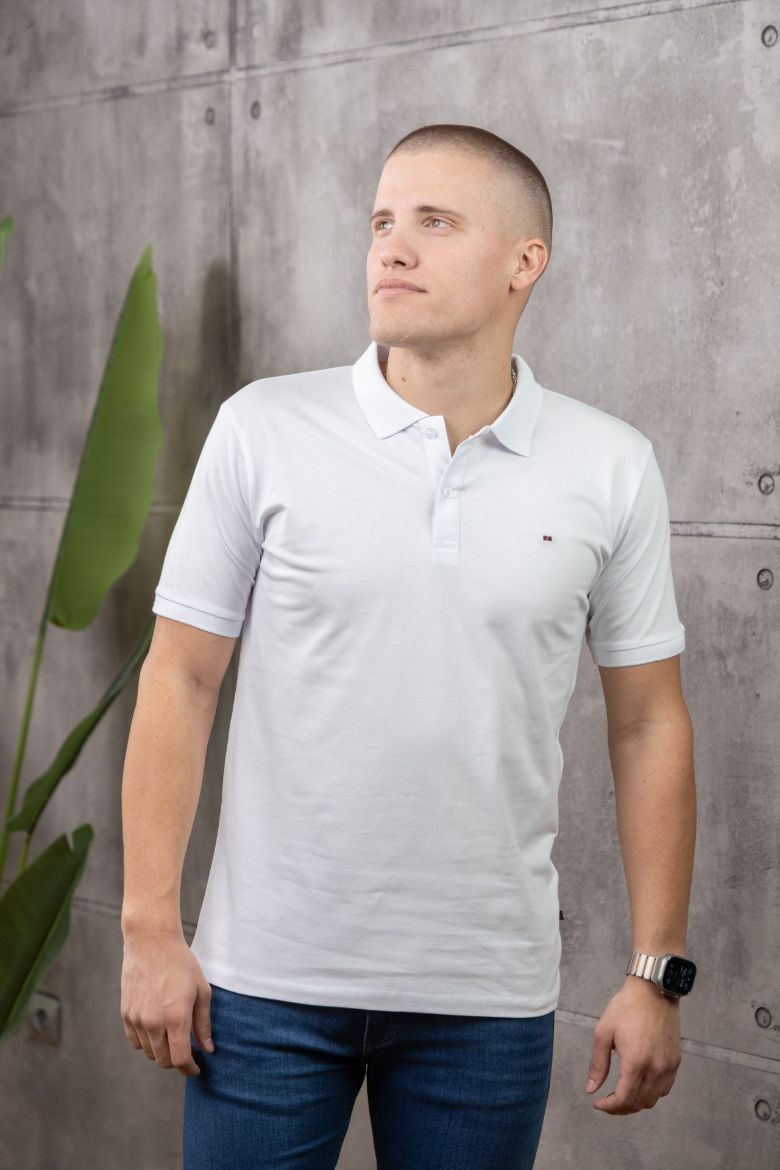 Slika Majica sa kragnom - PURE WHITE