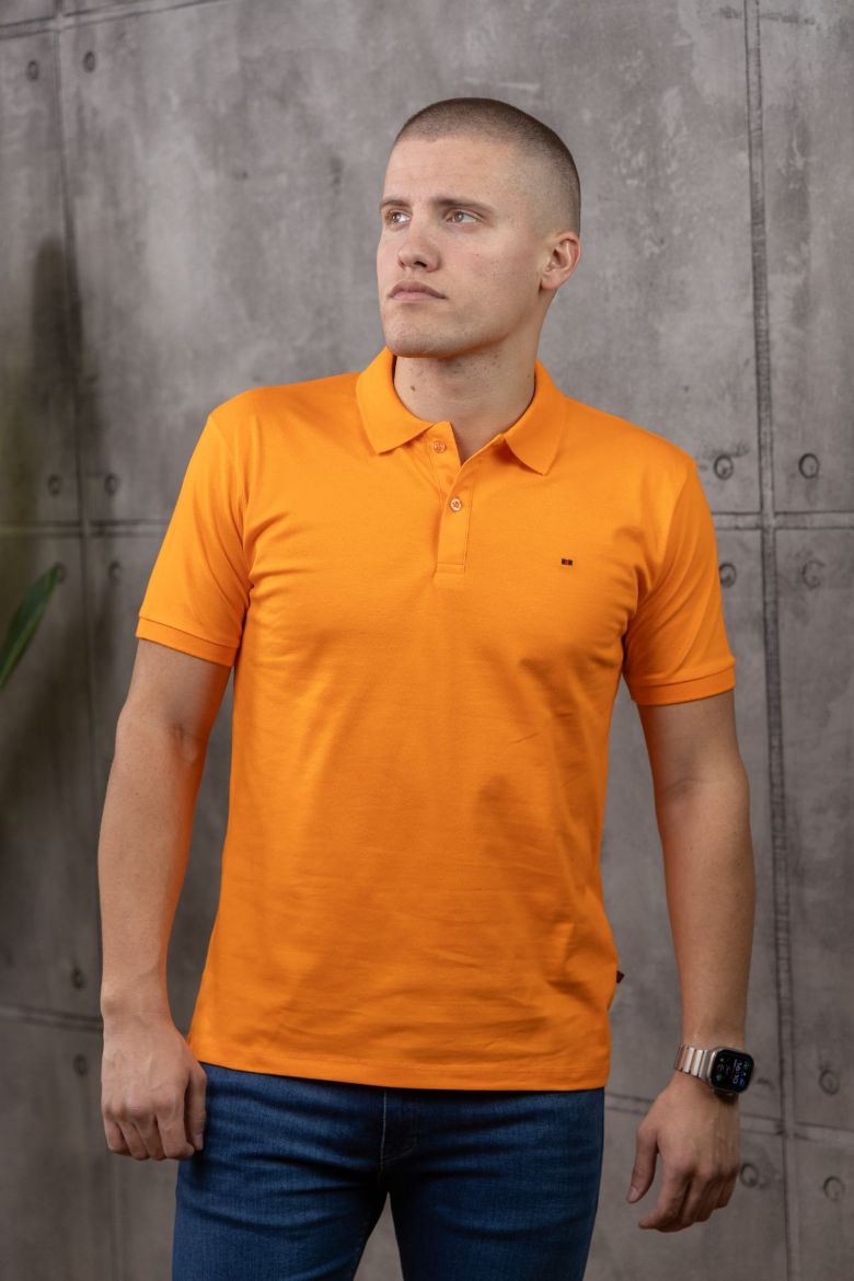 Slika Majica sa kragnom - SUNSET ORANGE
