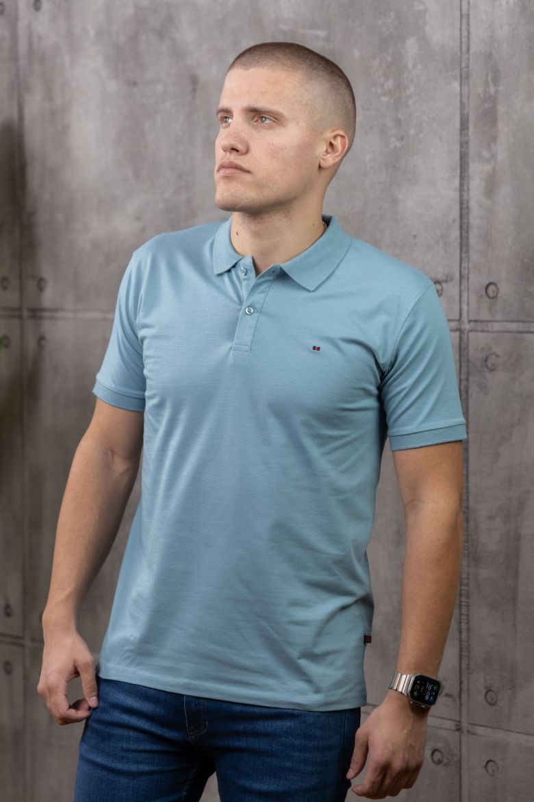 Slika Majica sa kragnom - BLUE