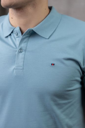 Slika Majica sa kragnom - BLUE