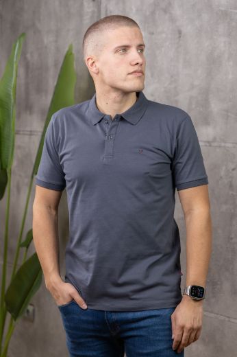 Slika Majica sa kragnom - GRAPHITE GREY