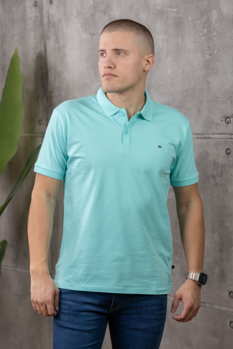 Slika Majica sa kragnom - LAGOON BLUE