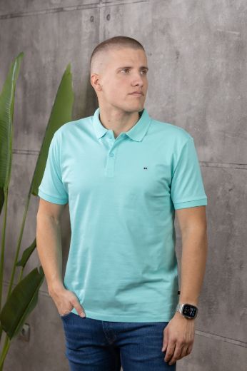 Slika Majica sa kragnom - LAGOON BLUE