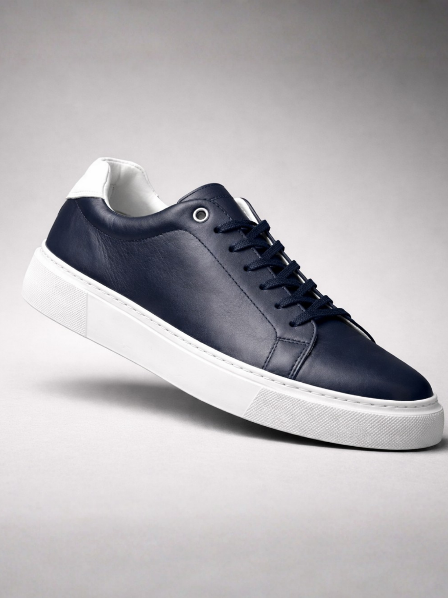 Slika Muske kozne cipele - NAVY CLASSIC